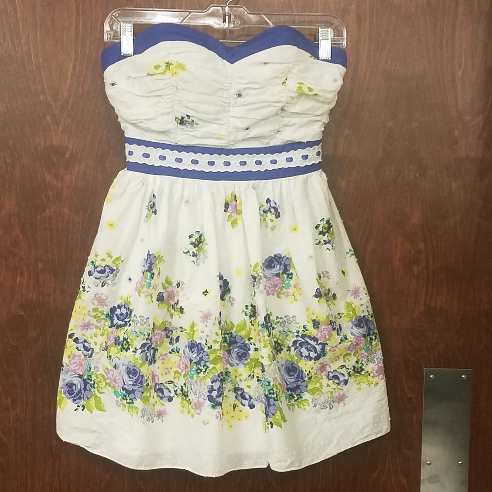 Strapless Flower Dress